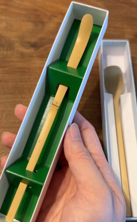 翠華園 Suikaen - Shiratake Chashaku Bamboo Scoop