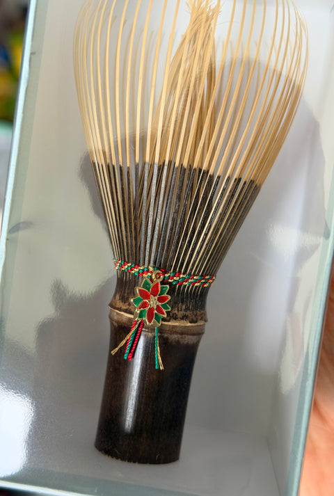 SUIKAEN  Xmas Limited Edition Chasen in Purple Bamboo