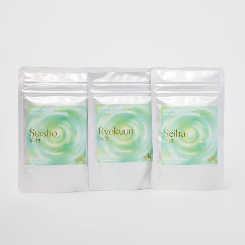MATCHA LATTE SET OF 3 —  Suisho, Ryokuun & Seiha (Bundle Price)